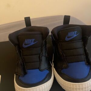 Baby Nike Black and Blue Jordans